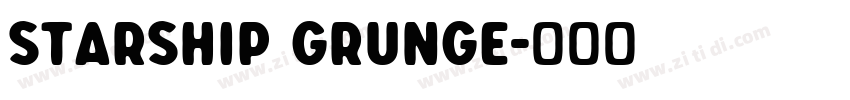 Starship Grunge字体转换